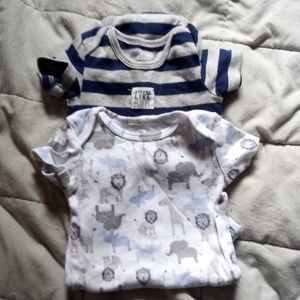 2 Carter's 3-6 months onesie
